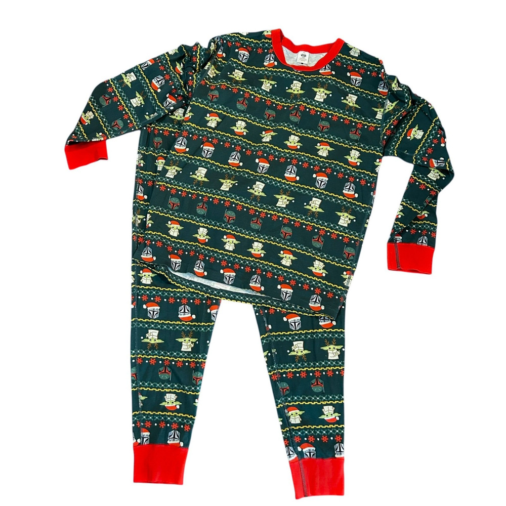 Hanna‎ Andersson Women's 2XL Pajama Star Wars Grogu Holiday Fair Isle Christmas